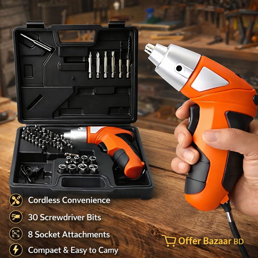 Cordless Mini Electric Screwdriver Set – 45pcs