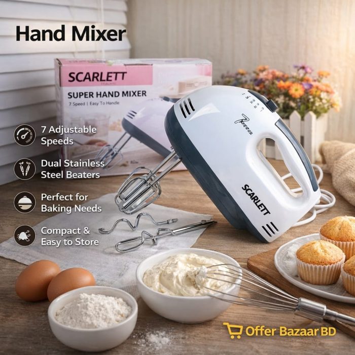 Electric Hand Mixer – 7 Speed Super Hand Mixer