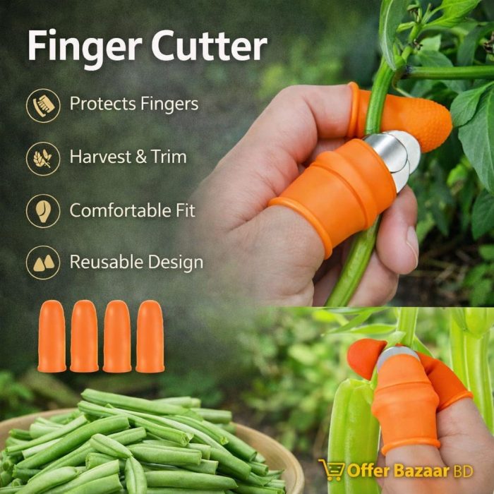 Silicone Thumb Knife Protector (৬ পিস এর সেট)